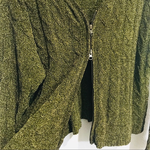 ⭐️🌟Cousin Johnny Knit Double sided Zipper Sweater S - Picture 6 of 11